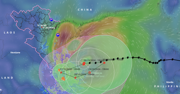 Bão Trà Mi sẽ đi vào đất liền các tỉnh miền Trung trước khi ngược ra biển