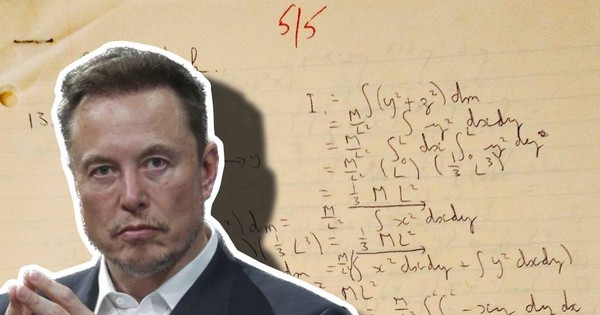 Bản viết tay bài tập về nhà thời đại học của tỷ phú Elon Musk bị đào lại