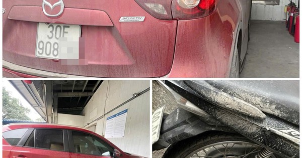 Vụ xe máy bị kéo dưới gầm Mazda suốt đoạn đường dài ở Hà Nội: Nạn nhân đang chở vợ và con